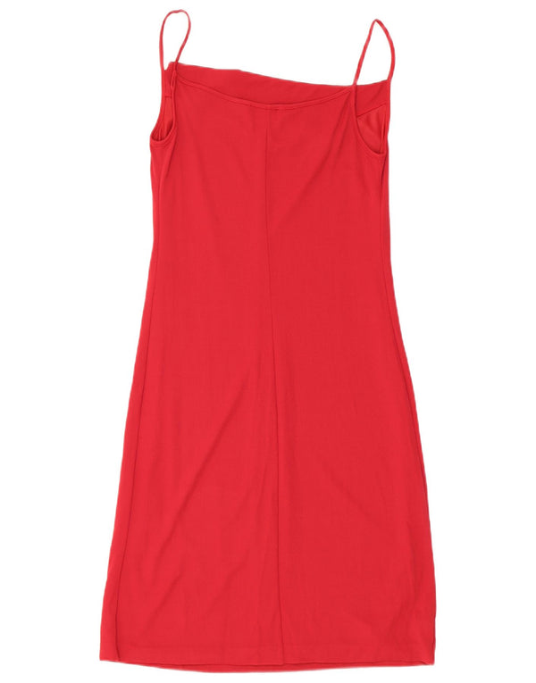 Liu Jo Robe Slip Femme UK 42 Viscose Florale Rouge Moyen