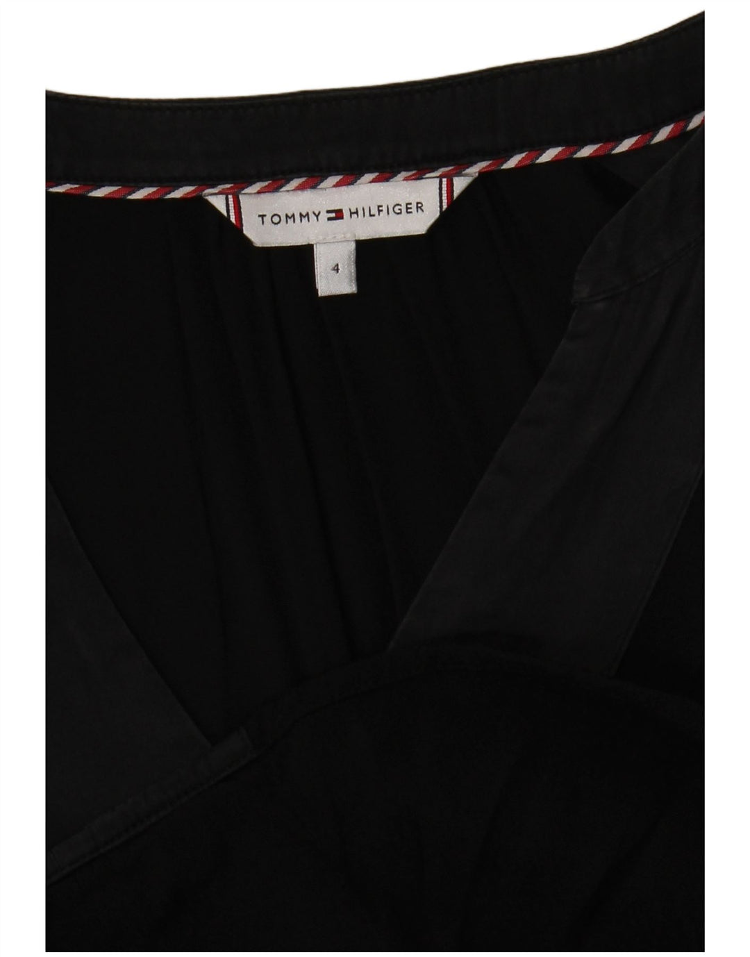 Tommy Hilfiger Chemisier surdimensionné à manches longues pour femme US 4 Petit Noir