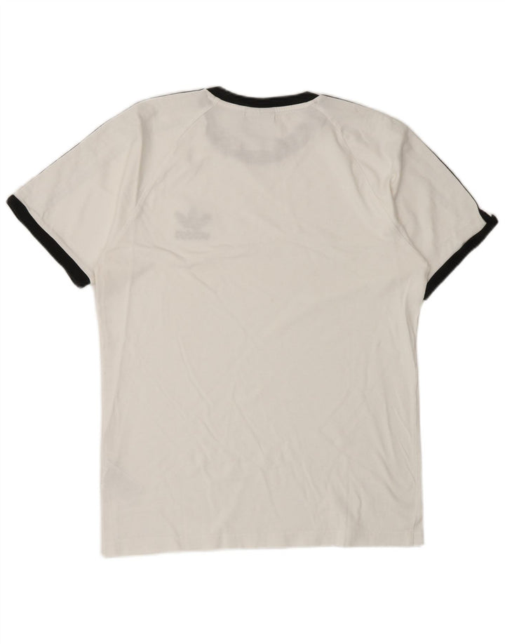 ADIDAS T-Shirt Homme Top XS Blanc Coton