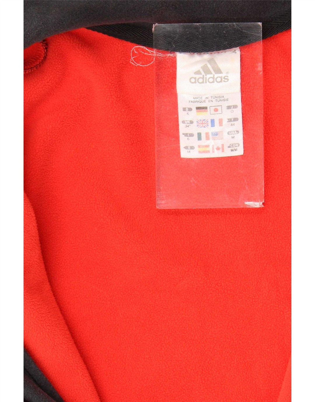 Adidas Veste de survêtement pour homme en polyester color block rouge moyen