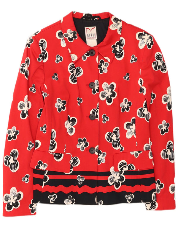 Mondi Veste Blazer 4 Boutons Homme EU 38 Rouge Moyen Floral