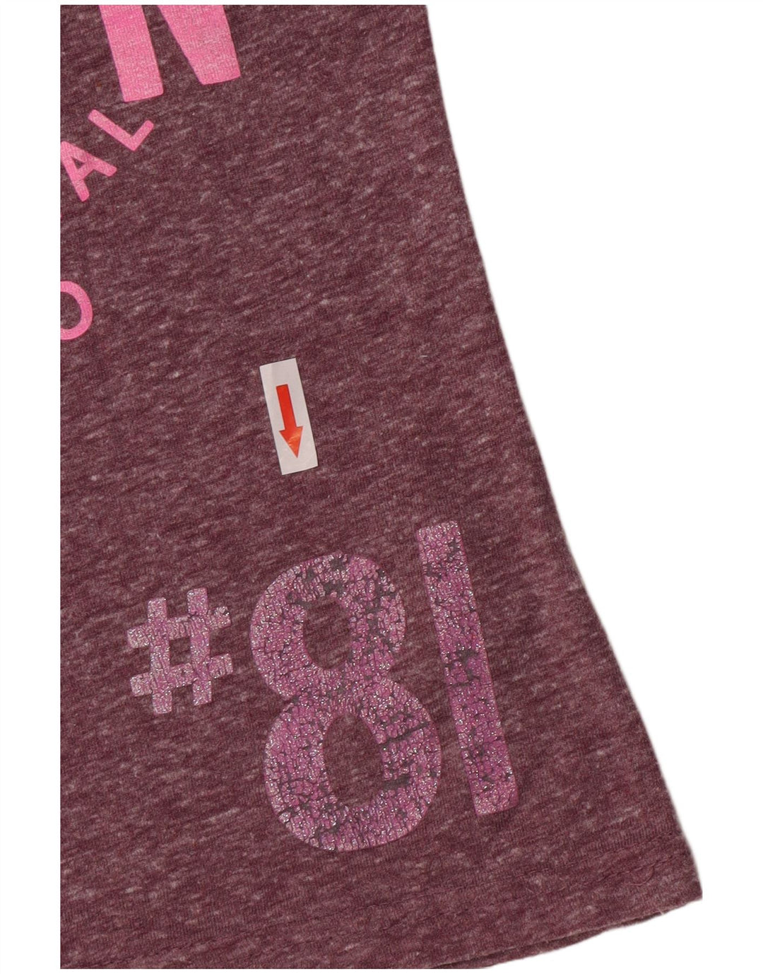 Superdry T-shirt graphique pour femme UK 10 Small Violet Polyester