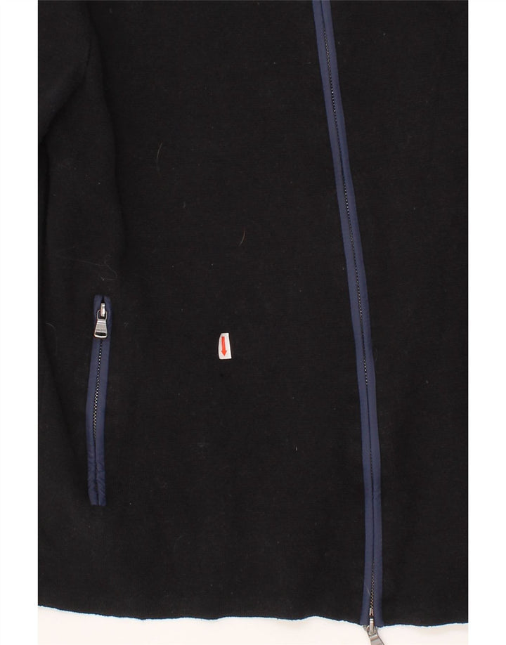 DKNY Mens Cardigan Sweater Medium Black Cotton Vintage Dkny and Second-Hand Dkny from Messina Hembry 
