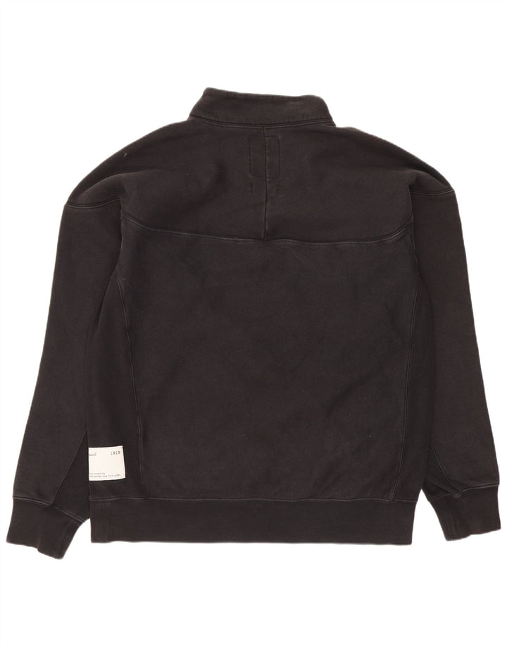 Champion Sweat-shirt à col zippé pour homme en coton noir moyen