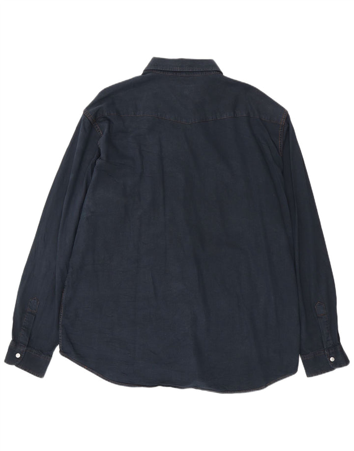 CARRERA Chemise en Jean Homme 2XL Bleu Marine Coton
