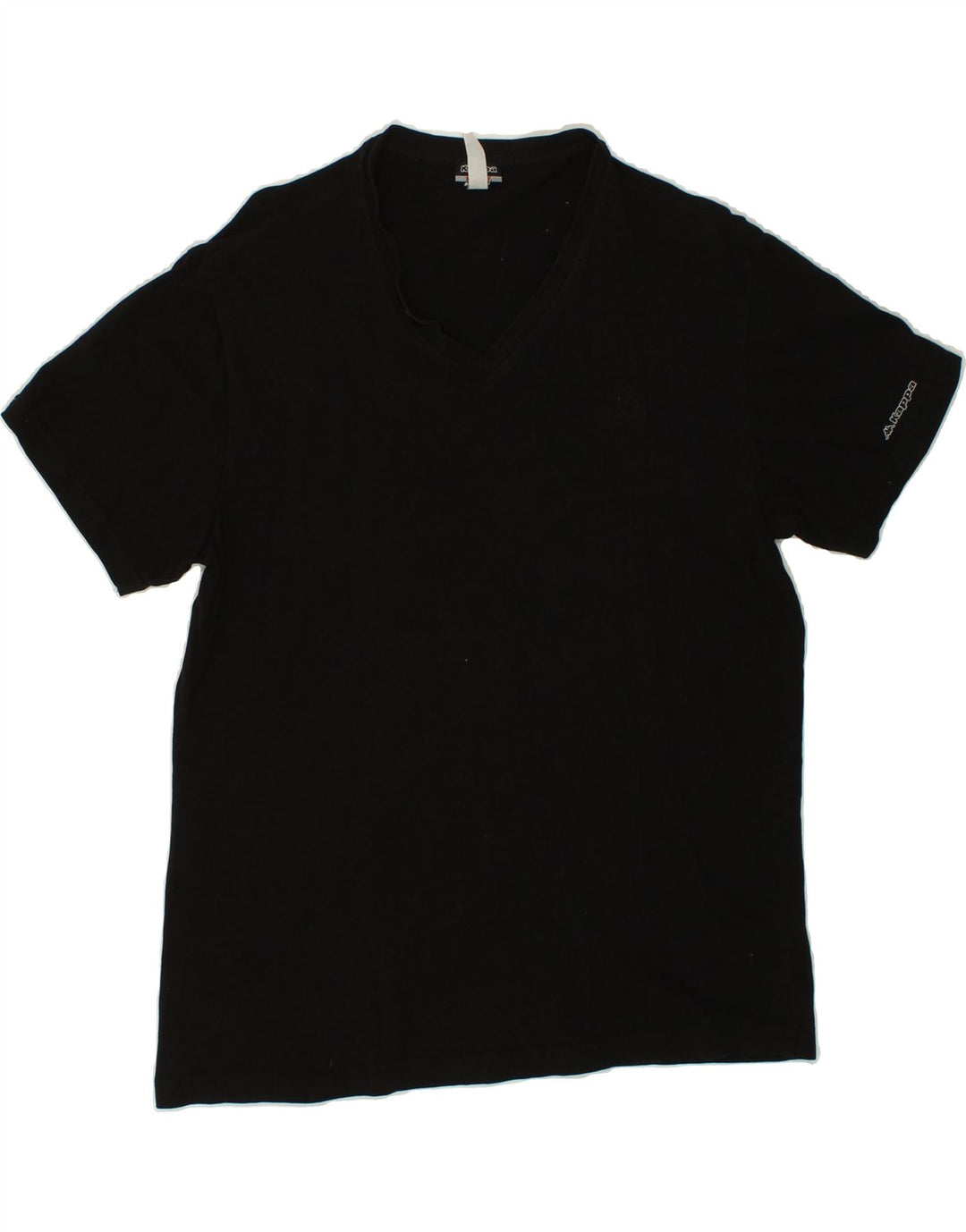 KAPPA Womens T-Shirt Top UK 16 Large Black Vintage Kappa and Second-Hand Kappa from Messina Hembry 
