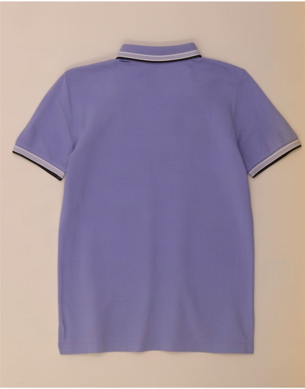 Hugo Boss Homme Polo Large Violet Rayé Coton