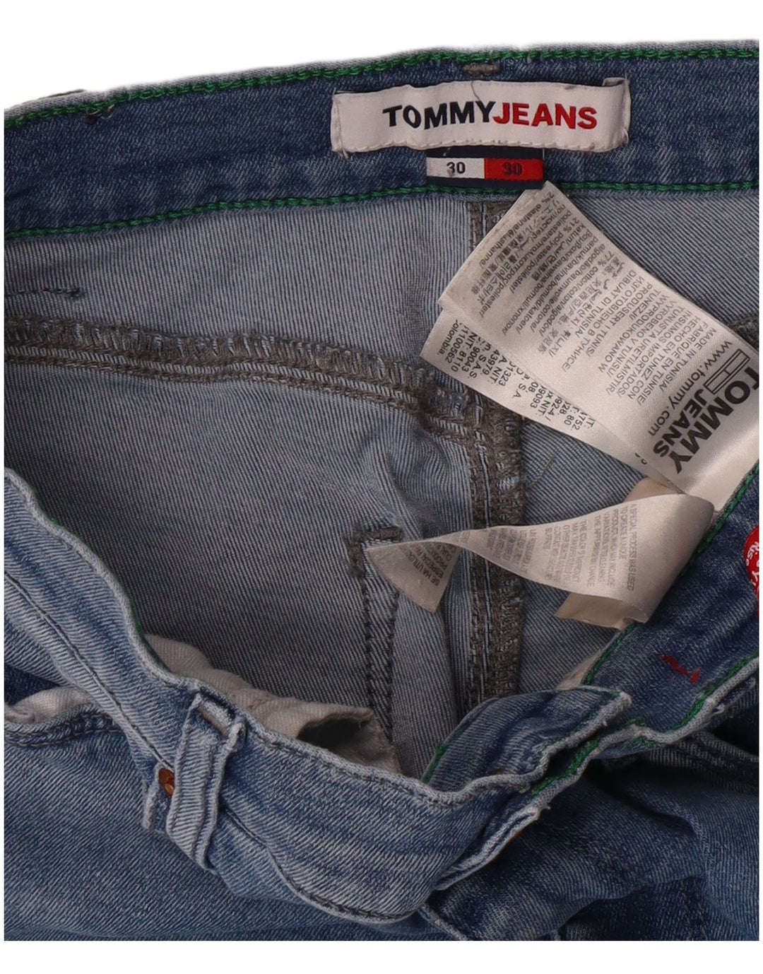 TOMMY HILFIGER Jean Skinny Femme W30 L30 Bleu Coton