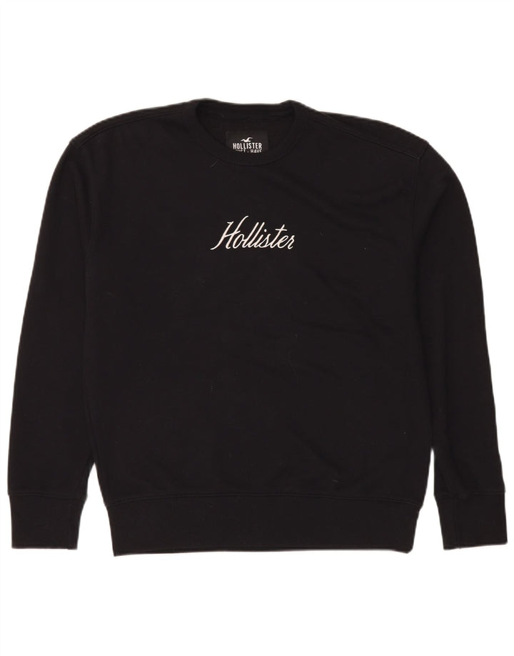 Hollister Sweat-shirt graphique pour hommes, petit, noir, coton