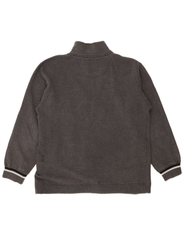 CHAMPION Sweat-Shirt Col Zippé Homme XL Gris Coton