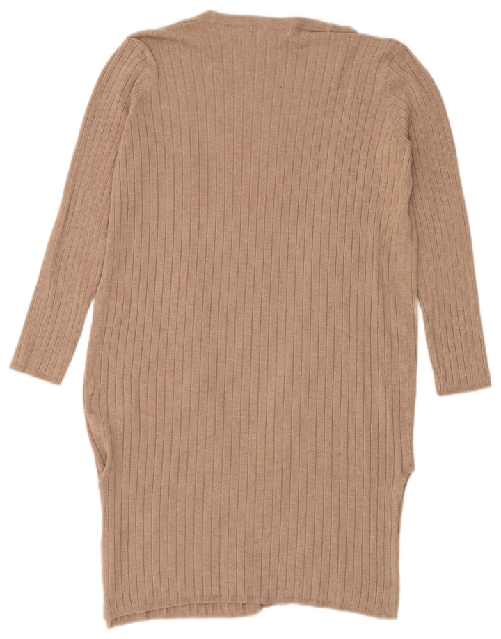 Marks & Spencer Pull cardigan ouvert long pour femme UK 10 Small Beige