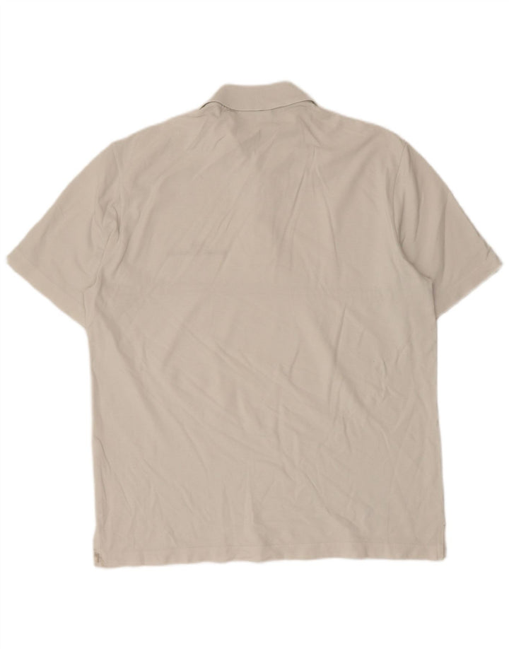 Sergio Tacchini Polo Homme Grand Coton Rayé Blanc