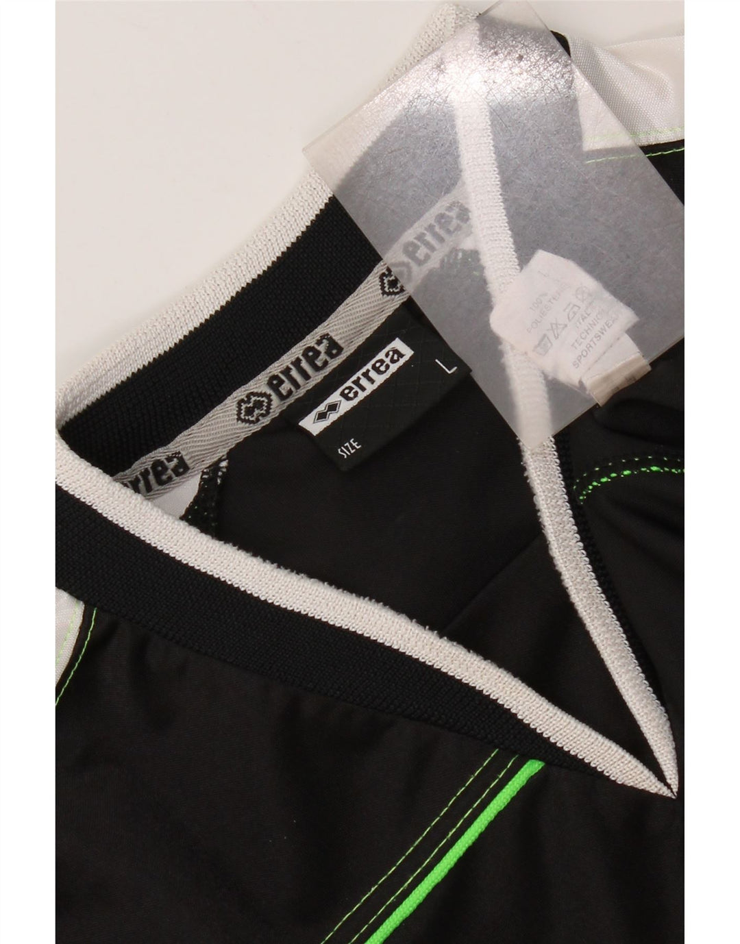 Errea Haut Homme Manches Longues Large Noir Colourblock Polyester