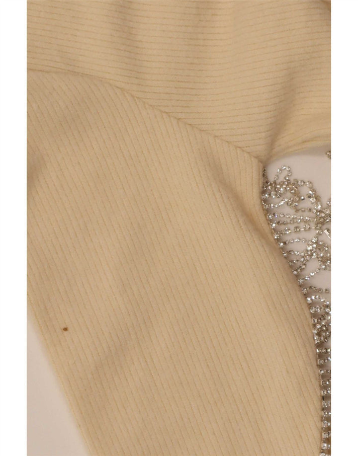 Zara Femme Top Manches Longues UK 10 Petit Jaune
