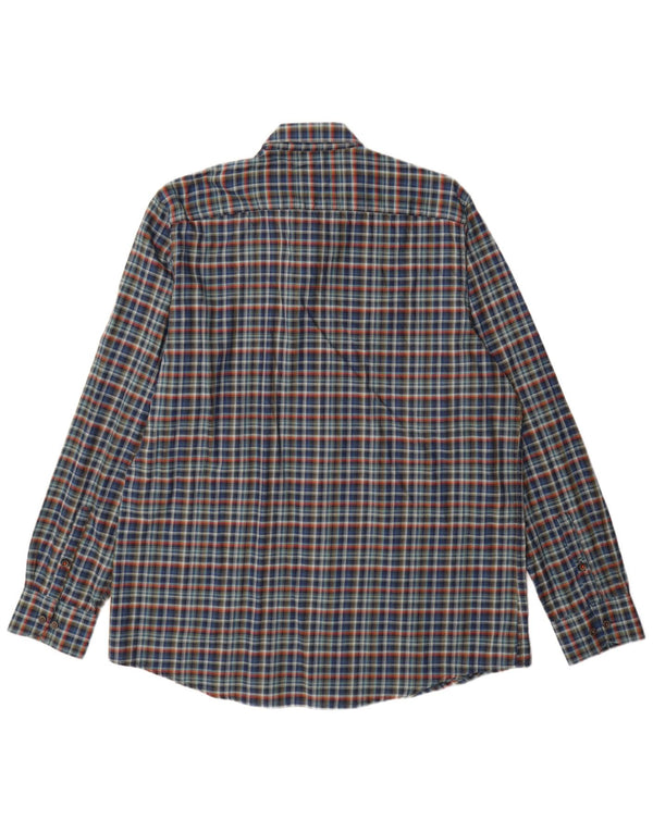 Lerros Chemise Stretch XL Bleu Marine Carreaux Homme
