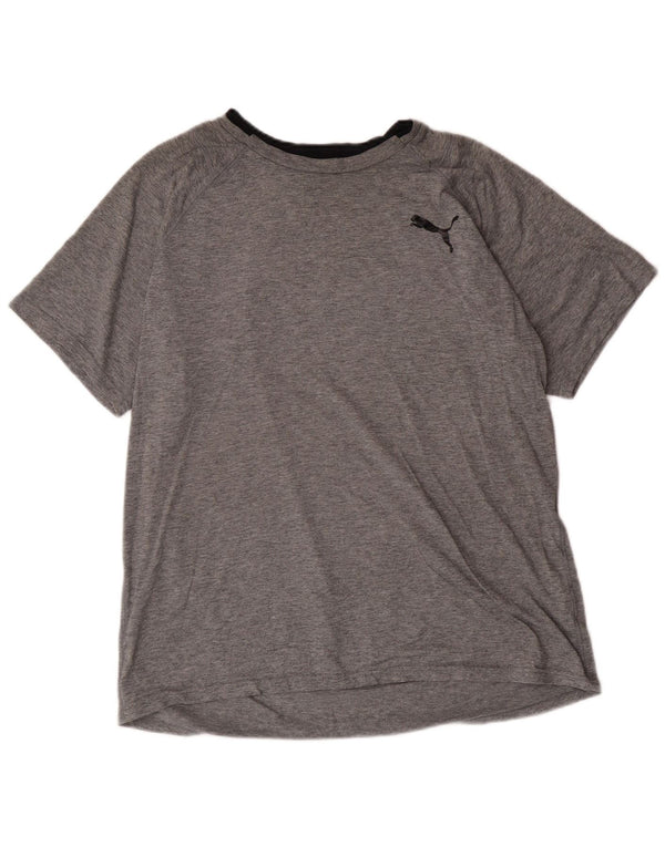 Puma T-Shirt Homme Grand Gris Polyester