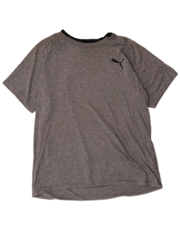 Puma T-Shirt Homme Grand Gris Polyester