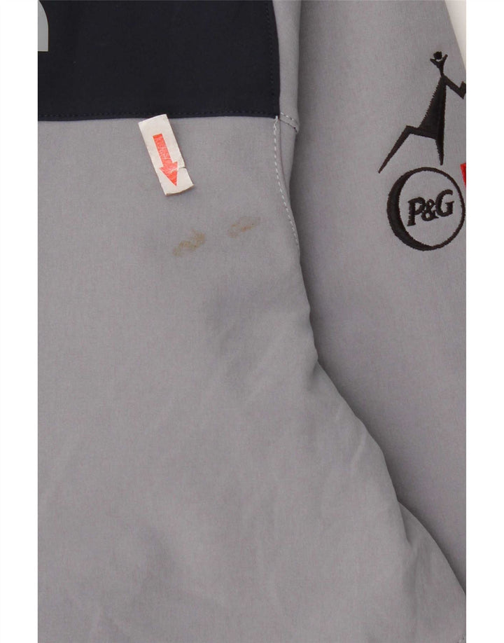 The North Face Veste de survêtement pour homme Large Gris Colorblock Polyester