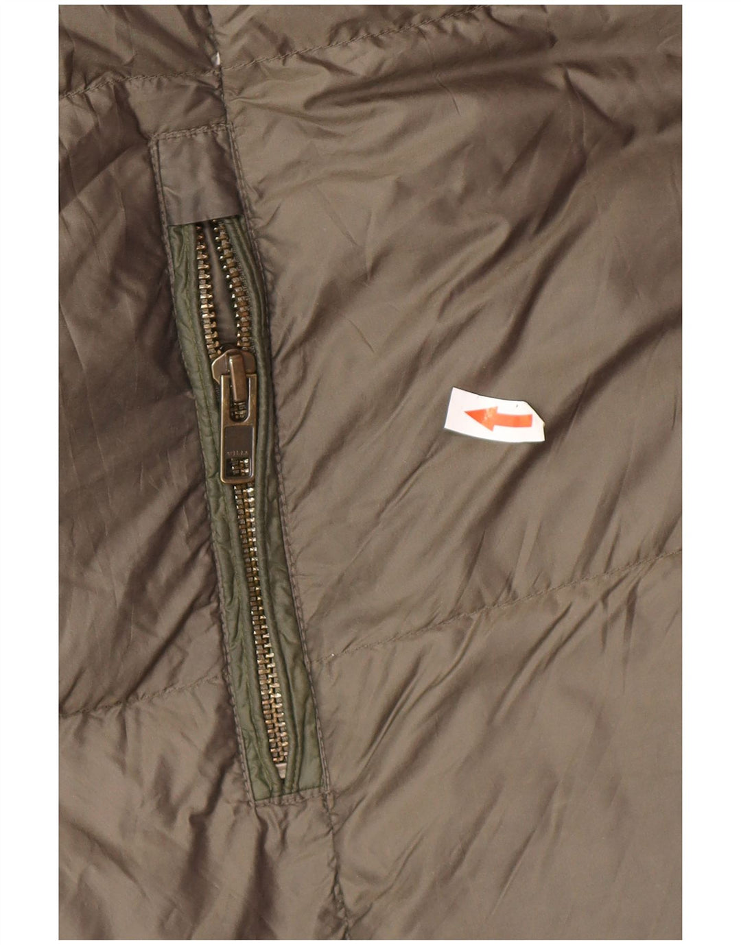 Jack Wills Manteau rembourré à capuche pour femme UK 14 Large Kaki Polyester