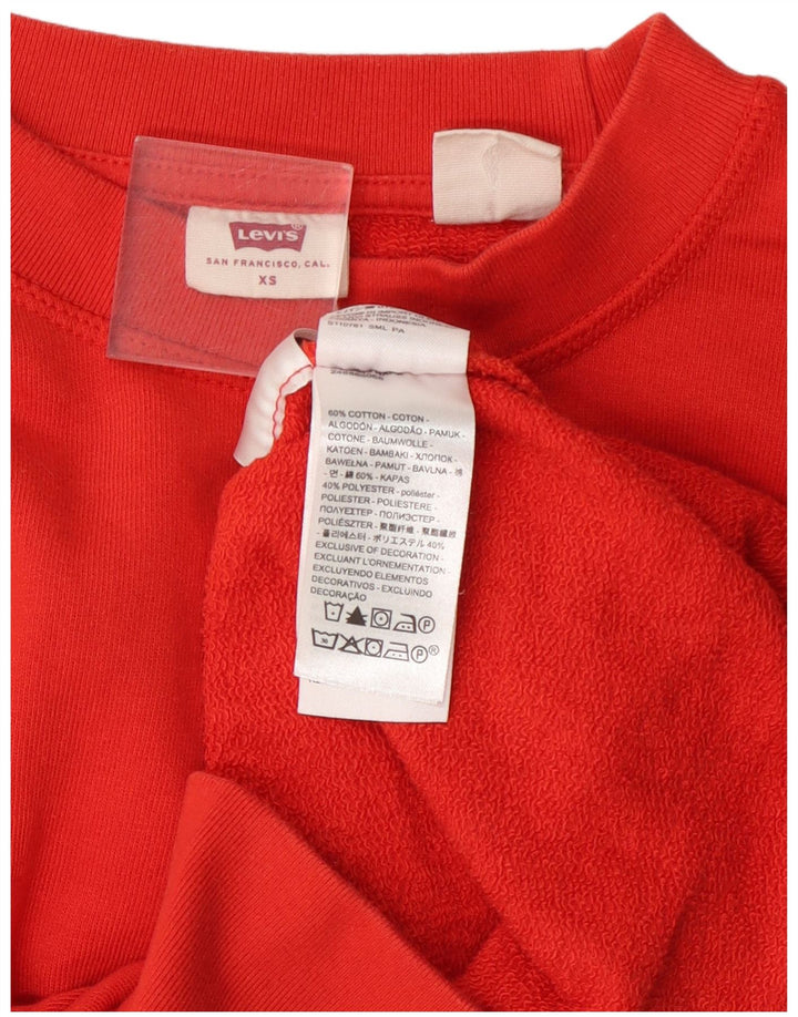 Levi's Sweatshirt Jumper XS Homme Orange Coton