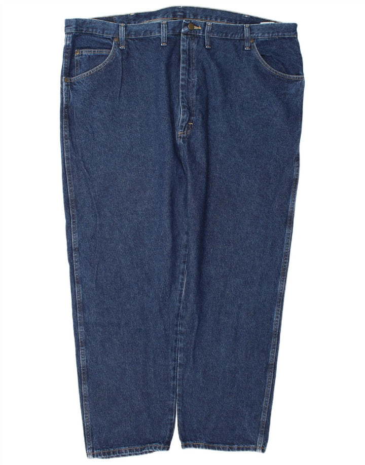 Wrangler Jean droit coupe droite W48 L30 pour homme en coton bleu