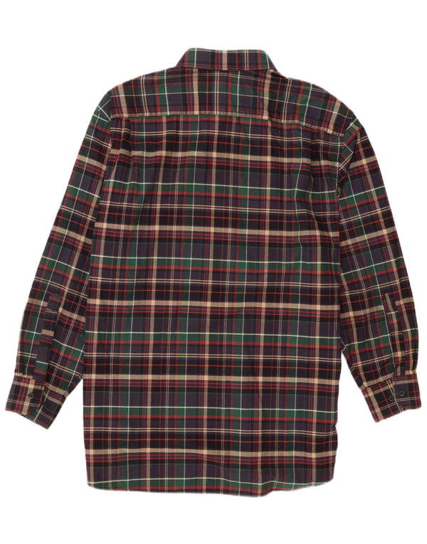 Walbusch Chemise en flanelle pour homme Taille 41/42 Grand coton à carreaux multicolore