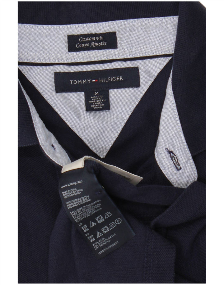 Tommy Hilfiger Polo Custom Fit Homme Bleu Marine Moyen Coton