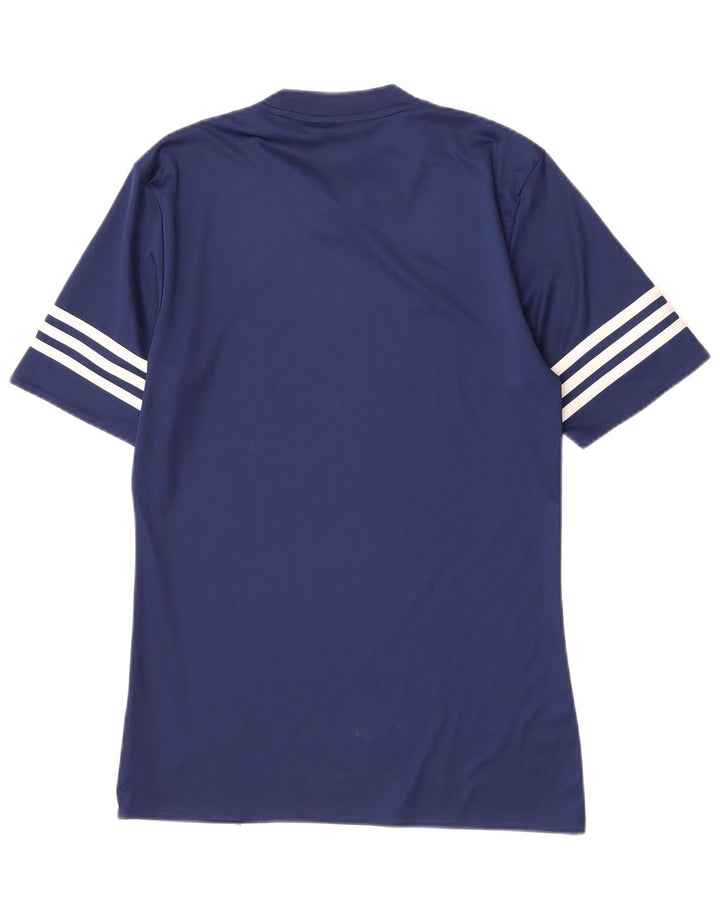 Adidas Hommes Climalite T-Shirt Haut Petit Bleu Marine Polyester