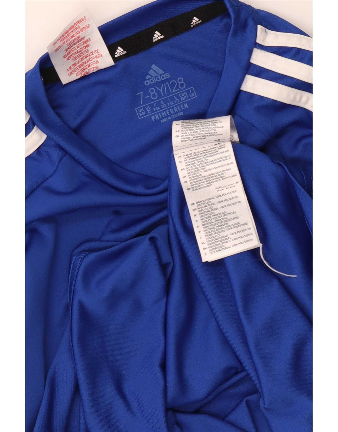 Adidas Garçon Aeroready T-Shirt Top 7-8 ans Bleu Polyester
