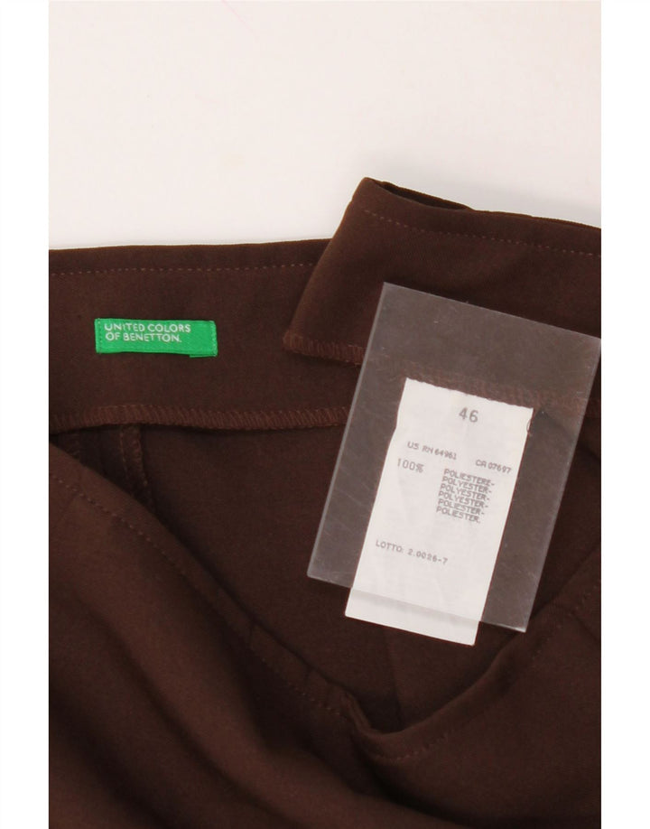 BENETTON Womens Mini Skirt IT 46 Large W32  Brown Polyester Vintage Benetton and Second-Hand Benetton from Messina Hembry 