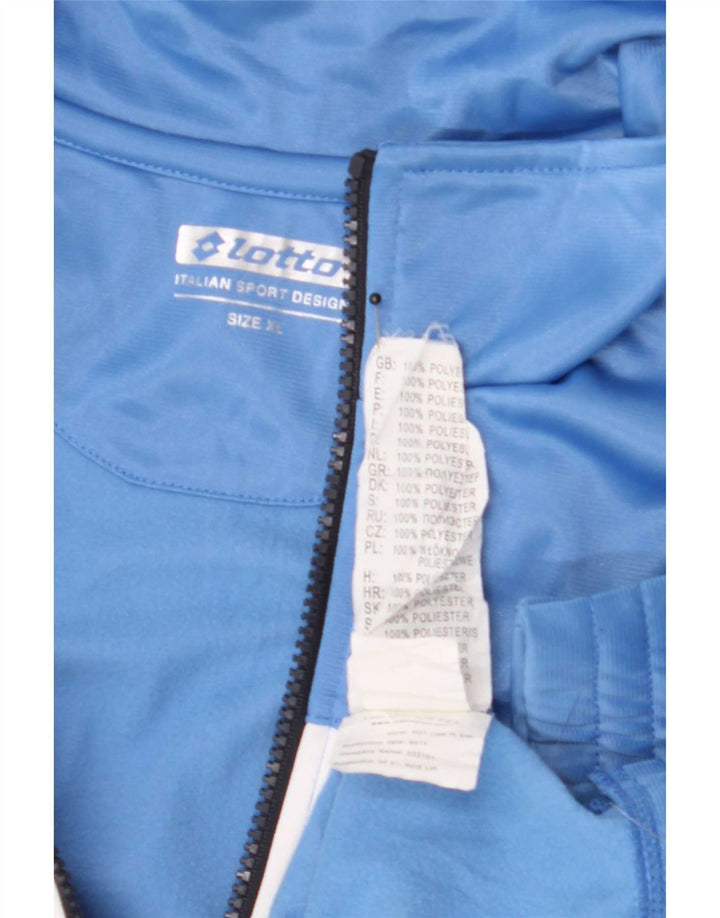Lotto Veste de survêtement pour homme XL Bleu Colorblock Polyester