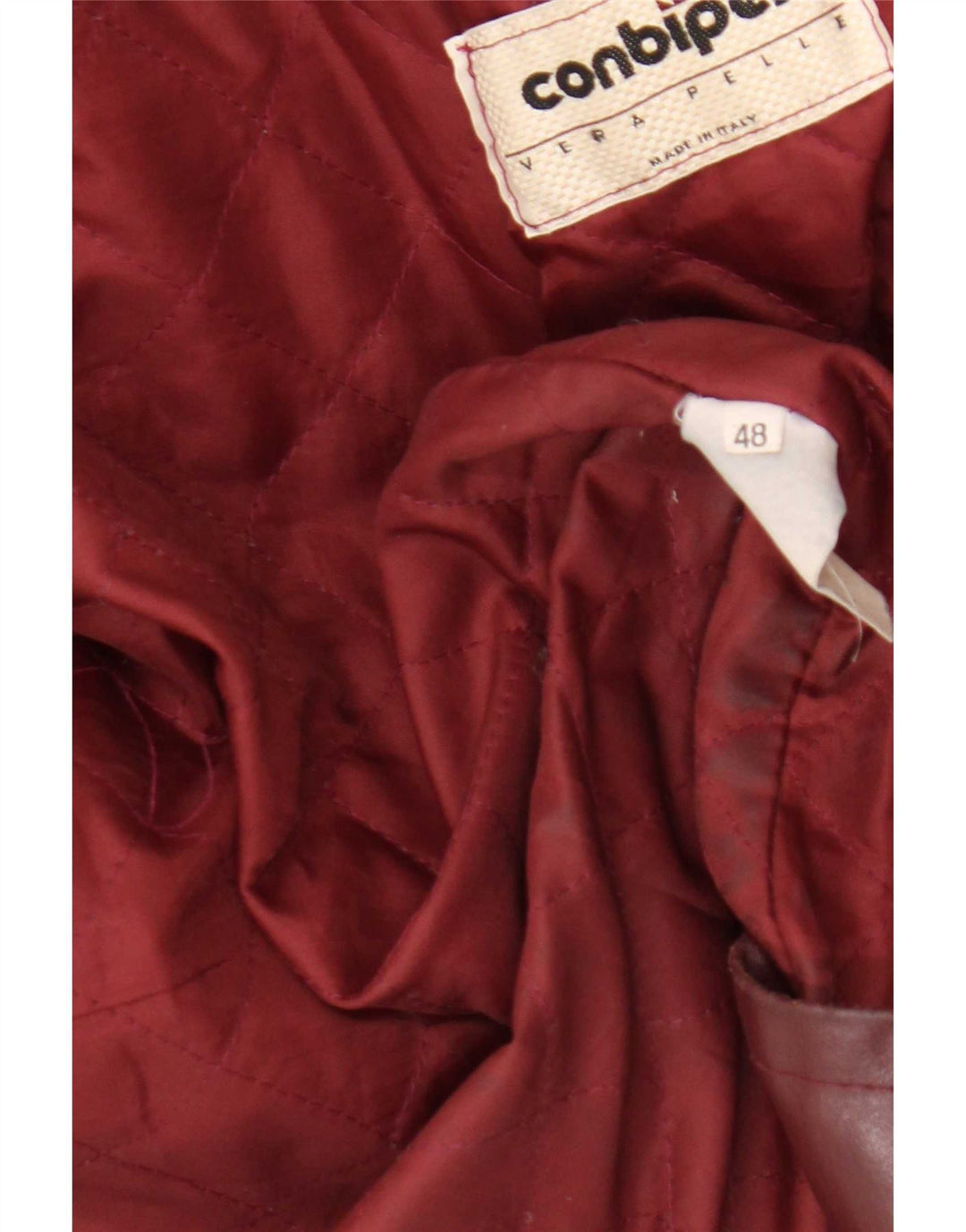 Conbipel Veste En Cuir Homme IT 48 Bordeaux Moyen