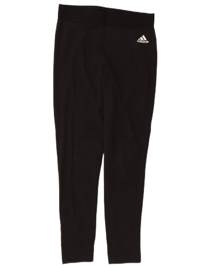 Adidas Leggings Femme UK 12/14 Coton Noir Moyen
