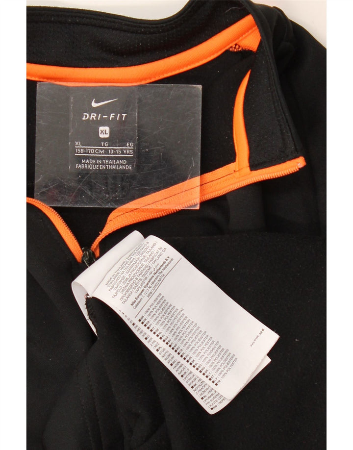 Haut de survêtement Nike Dri Fit pour garçon 13-14 ans XL Noir Colorblock