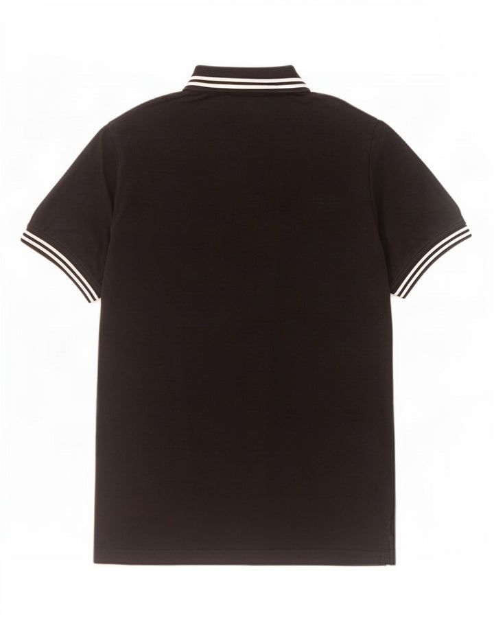 Kappa Polo Homme Large Noir Rayé Coton