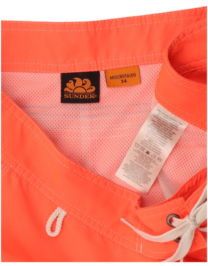 Sundek Short de Bain Homme Grand Orange Polyester