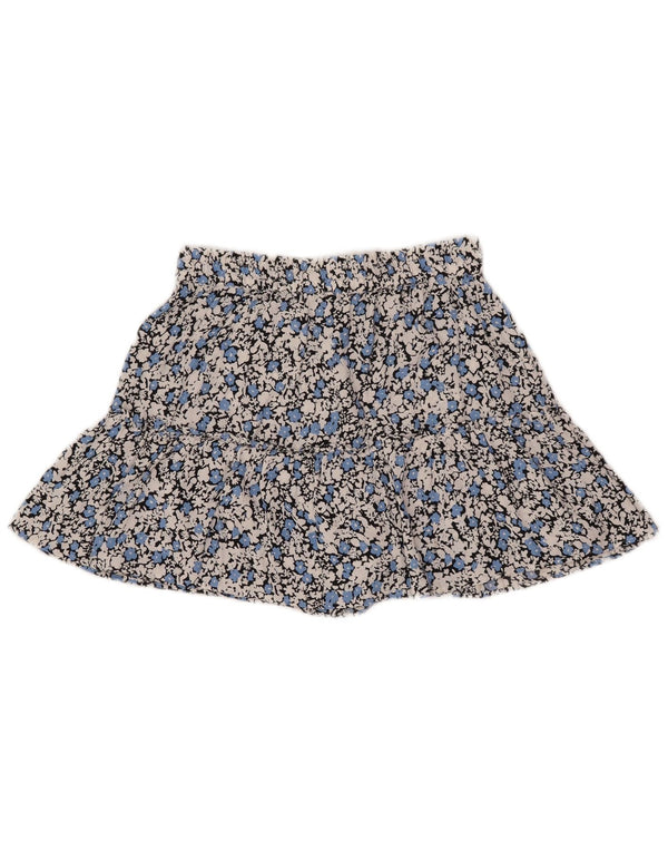 Zara Femme Hot Pants Small W26 Viscose Florale Multicolore