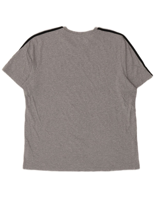 Adidas T-Shirt Homme Top XL Gris Coton