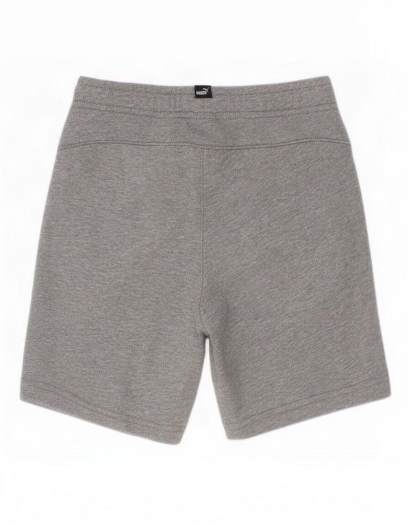 Puma Short de Sport Garçon 7-8 Ans Gris Coton