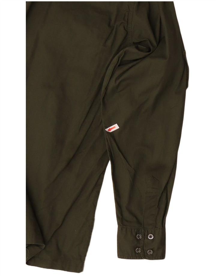 PATTON Chemise Militaire Homme XL Kaki Coton