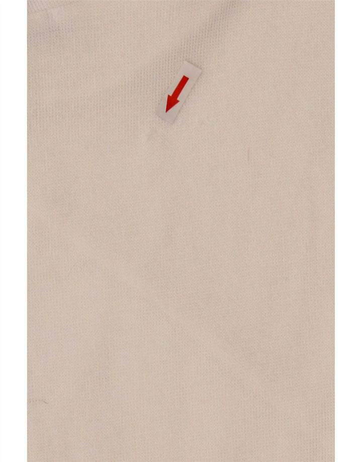 Zara Robe droite à manches longues pour femme UK 14 Polyester blanc moyen