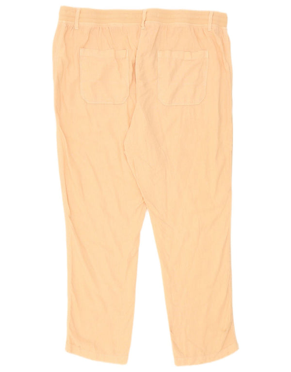 Marks & Spencer Pantalon décontracté slim pour femme UK 16 Large W36 L28 Lin rose