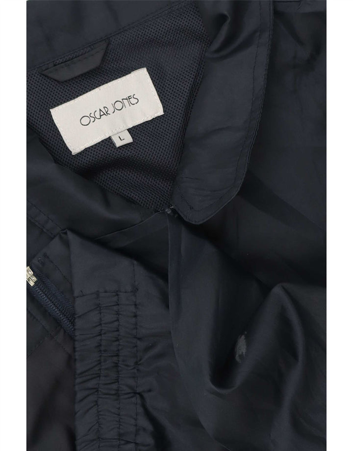 Oscar Jones Veste Bomber Homme UK 40 Large Bleu Marine