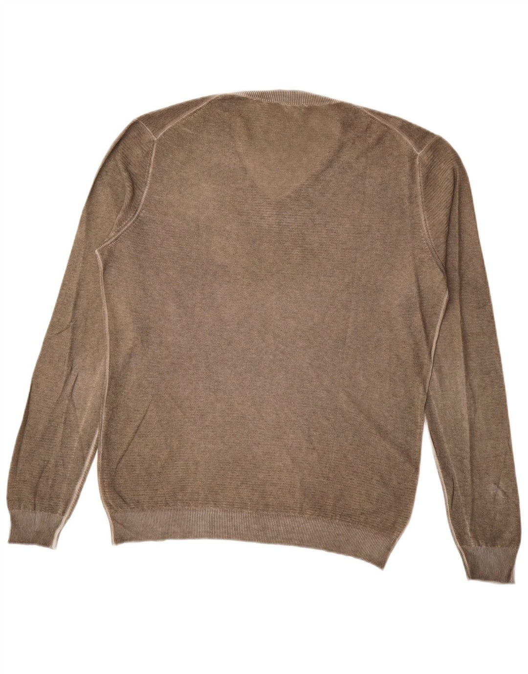 Sisley Pull Col V Homme Large Marron
