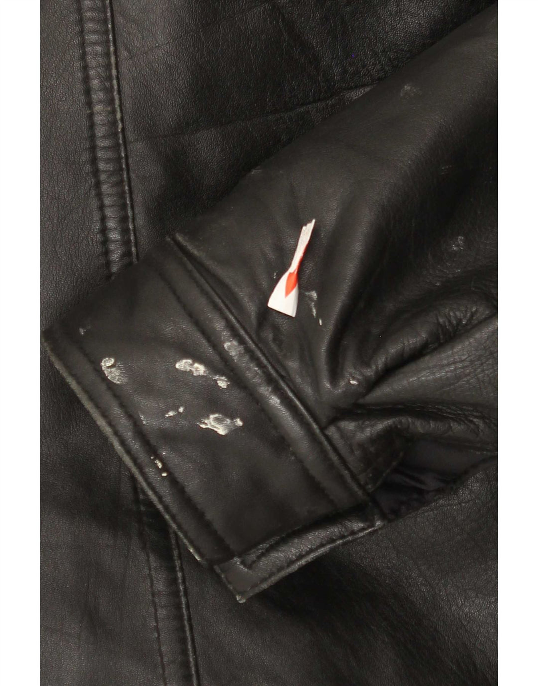veste en cuir homme vintage IT 48 Medium Noir