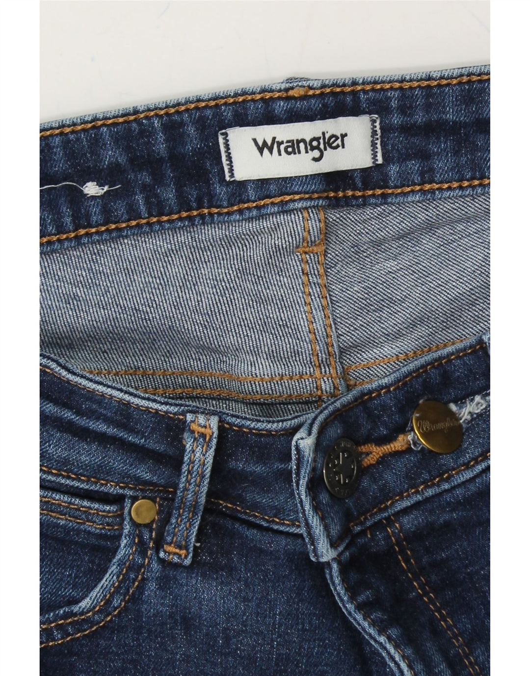 WRANGLER Womens Slim Jeans W30 L29 Blue Vintage Wrangler and Second-Hand Wrangler from Messina Hembry 