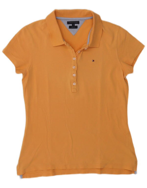 Tommy Hilfiger Polo Slim Fit pour femme UK 12 Orange moyen