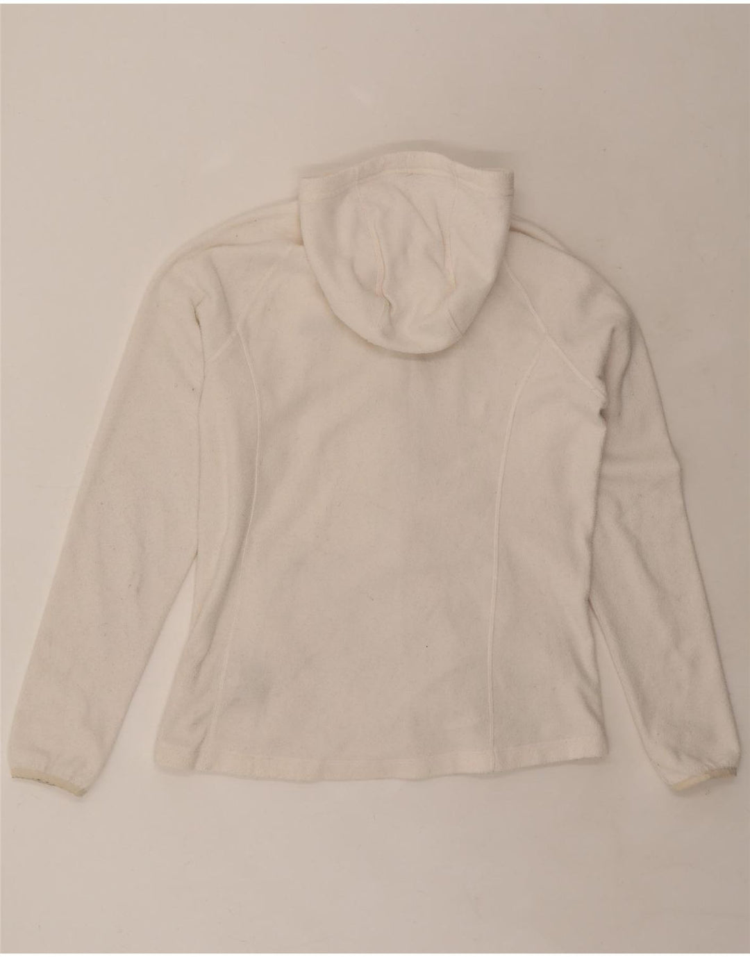 THE NORTH FACE Veste polaire à capuche pour femme UK 16 Large Blanc Polyester