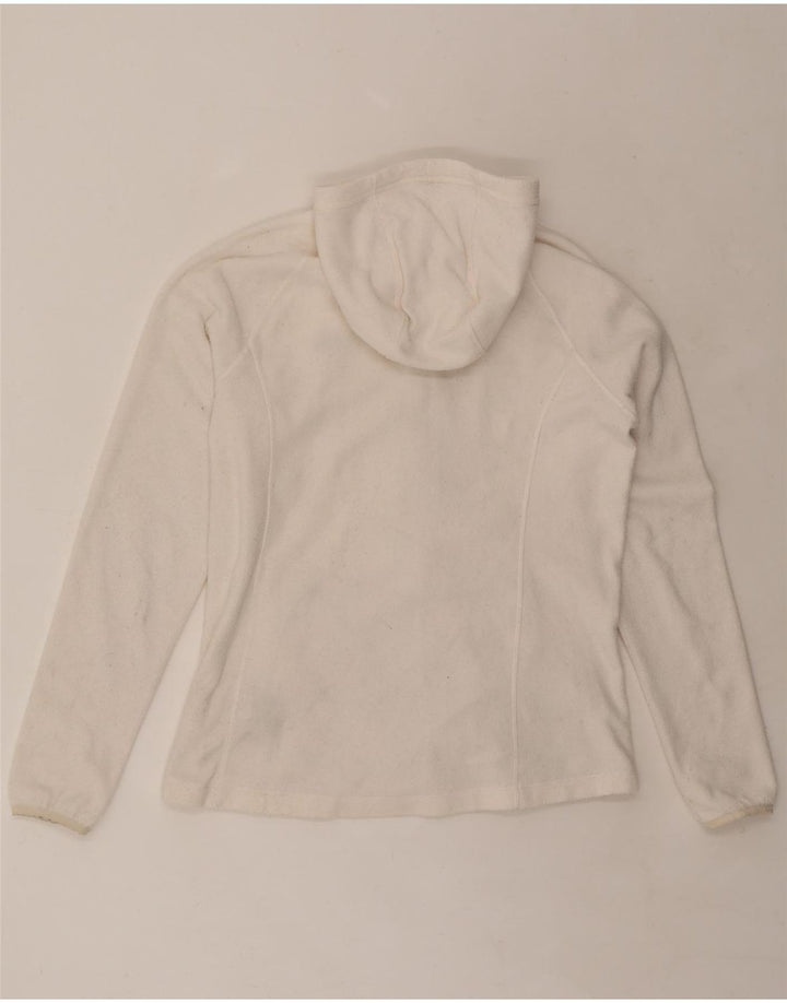 THE NORTH FACE Veste polaire à capuche pour femme UK 16 Large Blanc Polyester