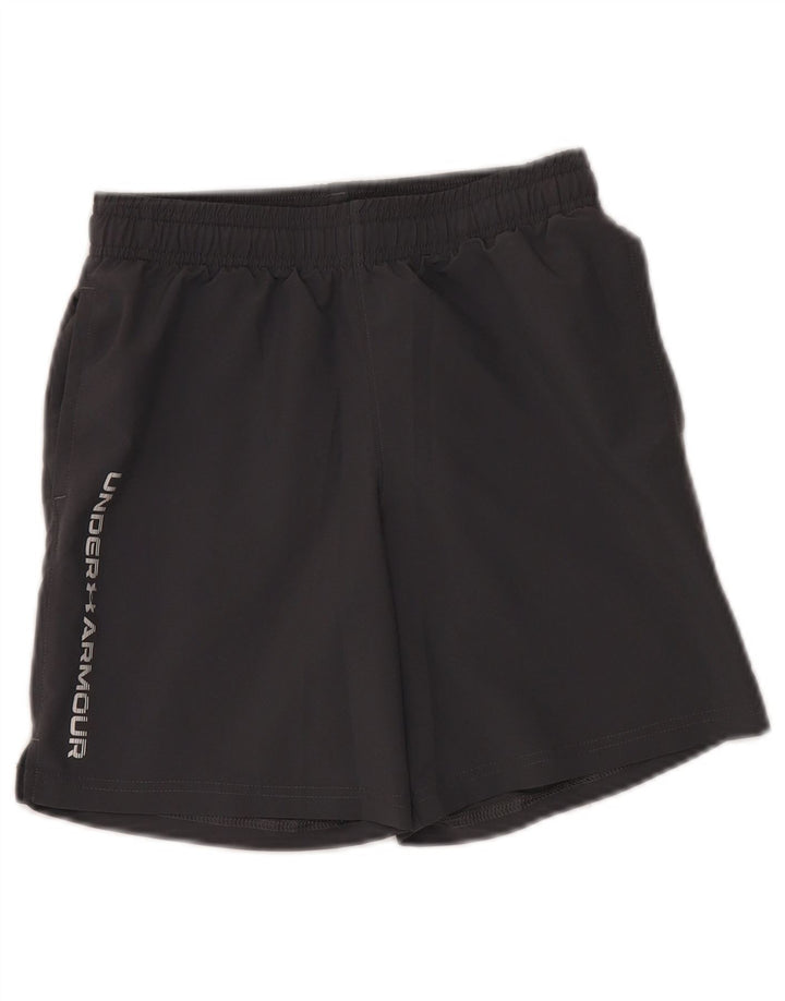 Under Armour Short de Sport Graphique Garçon 9-10 ans Gris Moyen Polyester